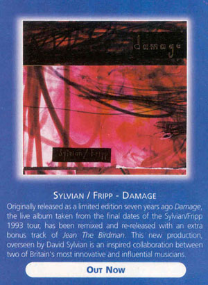 Damage advert HMV -Mojo october 2001