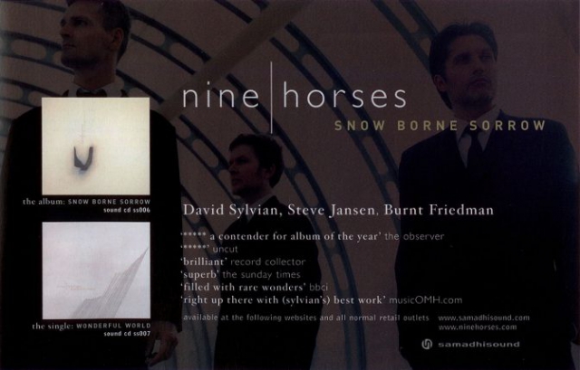 Ad for Snow Borne Sorrow in Uncut March 2006