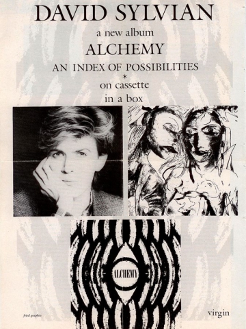 ad for the Alchemy cassette in Vinyl